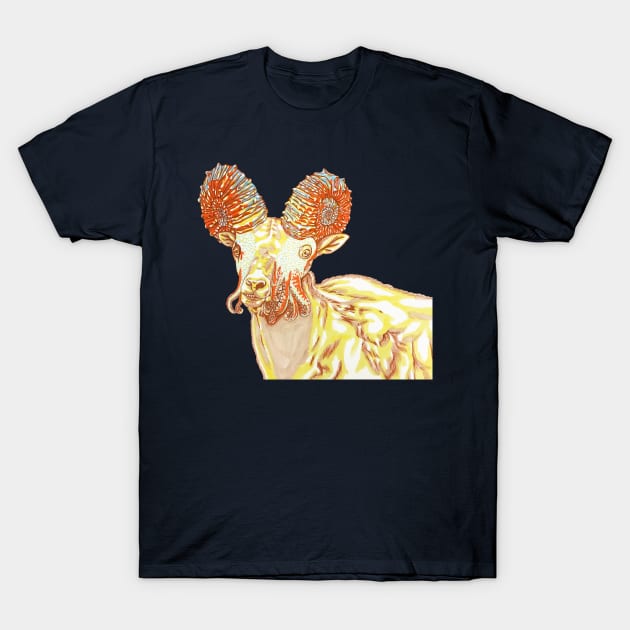 Ammonite Sheep T-Shirt by RaLiz